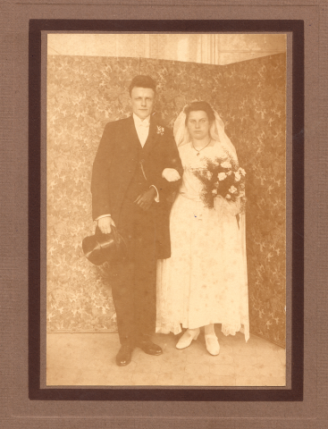 Huwelijk Jan Symen de Vries, broer Jitciea N14, en Trijntje Annema