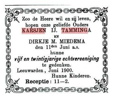 advertentie zilveren huwelijk karsjen y en dirkje miedema n1 1 20120309 1864570956